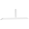 Ekena Millwork Portland Architectural Grade PVC Gable Bracket, 108"W x 27"H x 4"D x 4"F, 6/12 Pitch GBP108X27X0404POR00 - alternate 1